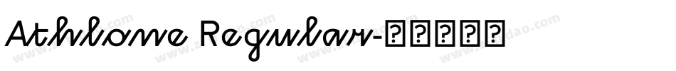 Athlone Regular字体转换